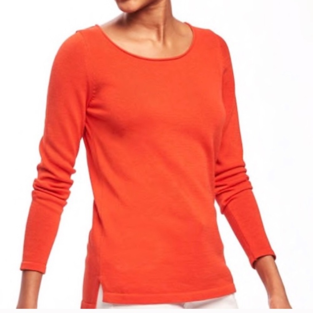 Old Navy lightweight orange sweater